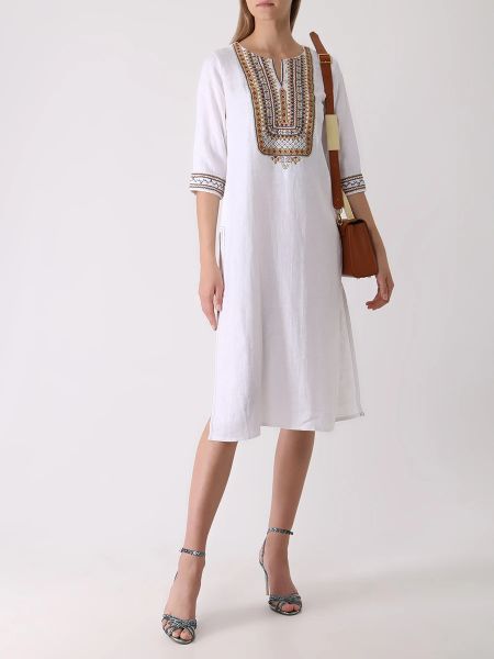 Платье Linen And Linens белое