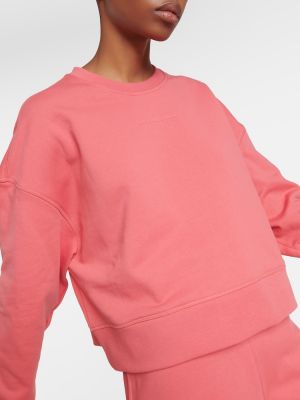 Памучен пуловер Canada Goose розово