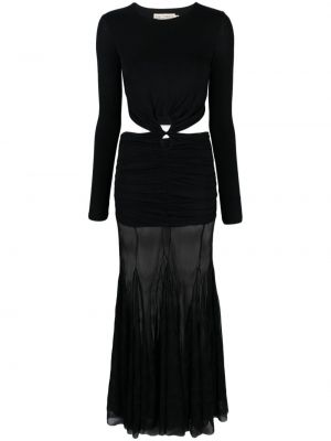 Μάξι φόρεμα Siedres μαύρο