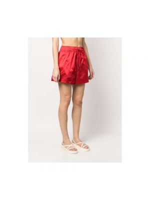 Pantalones cortos de raso Sa Su Phi rojo