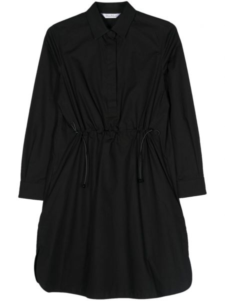 Bavlnené mini šaty Max Mara čierna