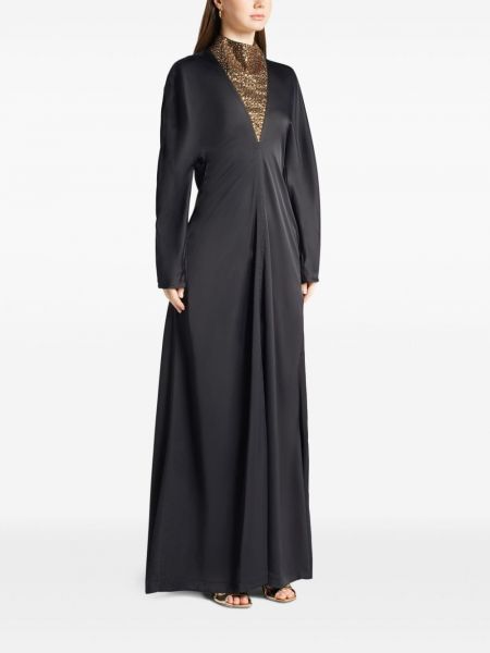Robe de soirée avec applique Ferragamo noir