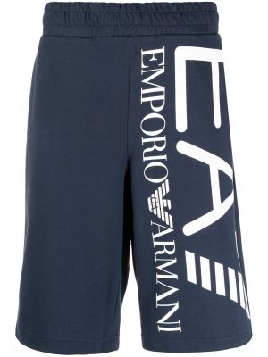 Pantalones cortos deportivos Ea7 Emporio Armani azul