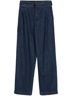 Svilene relaxed fit ravne hlače iz tvida Polo Ralph Lauren rjava