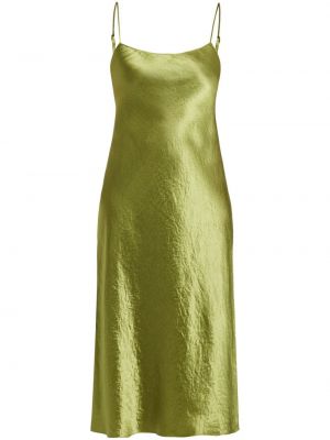 Przezroczysta sukienka koktajlowa Vince zielona