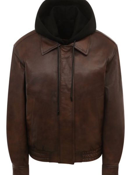 Кожаная куртка Juun.j коричневая