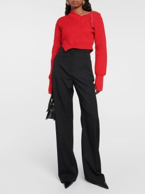 Woll pullover Jacquemus rot