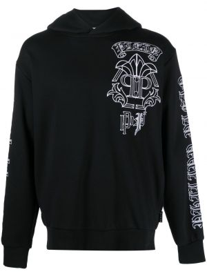 Hoodie brodé Philipp Plein noir