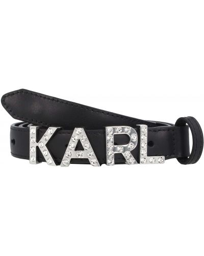 Ζώνη Karl Lagerfeld μαύρο