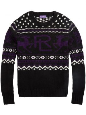 Pull en tricot à imprimé Ralph Lauren Purple Label