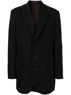 Ull lang blazer Yohji Yamamoto svart