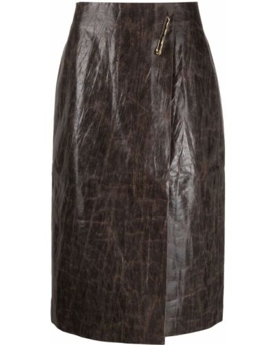 Falda de tubo ajustada Rejina Pyo marrón