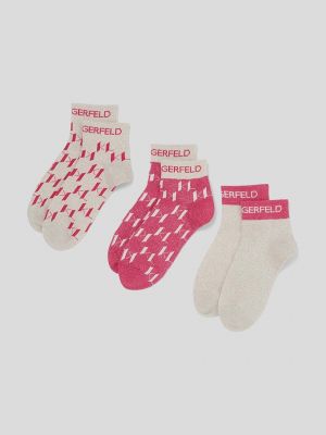 Ponožky Karl Lagerfeld růžové