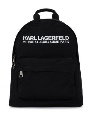 Σακίδιο πλάτης με σχέδιο Karl Lagerfeld μαύρο