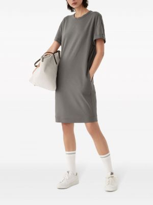 Mini šaty Brunello Cucinelli šedé