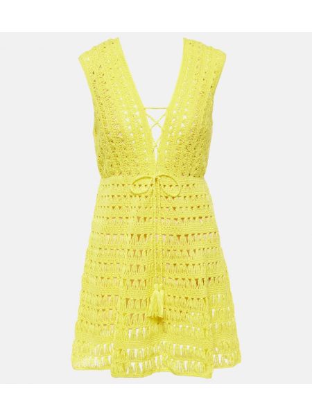 Bavlněné šaty Anna Kosturova žluté