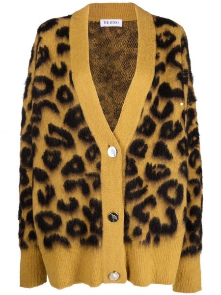 Cardigan tricotate cu model leopard The Attico