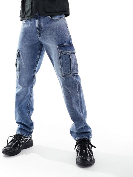 Прямые джинсы Only & Sons синие