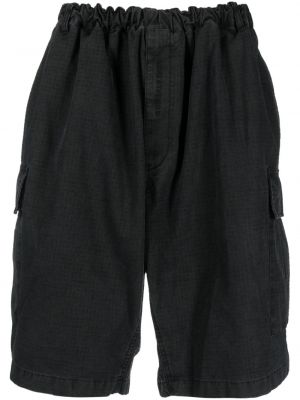 Pantaloni scurți din bumbac Acne Studios negru