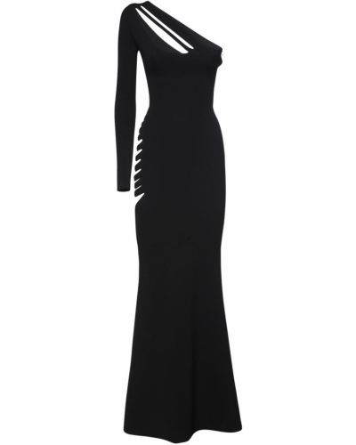 Viskózové večerní šaty Tom Ford černé