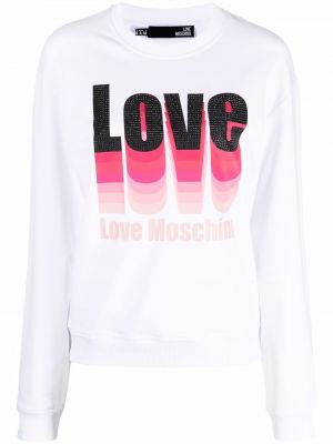 Trykt t-skjorte Love Moschino hvit