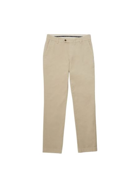 Pantalon chino en coton Brooks Brothers beige