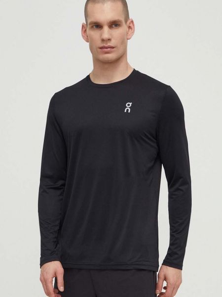 Majica z dolgimi rokavi z dolgimi rokavi On Running črna