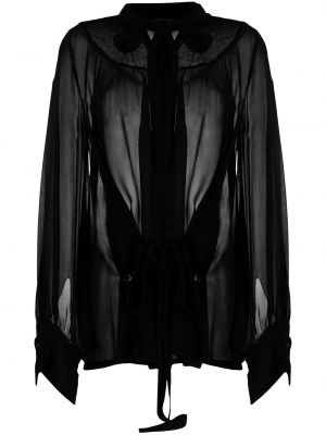 Blusa con lazo Ann Demeulemeester negro