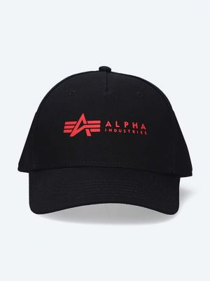 Șapcă din bumbac Alpha Industries negru