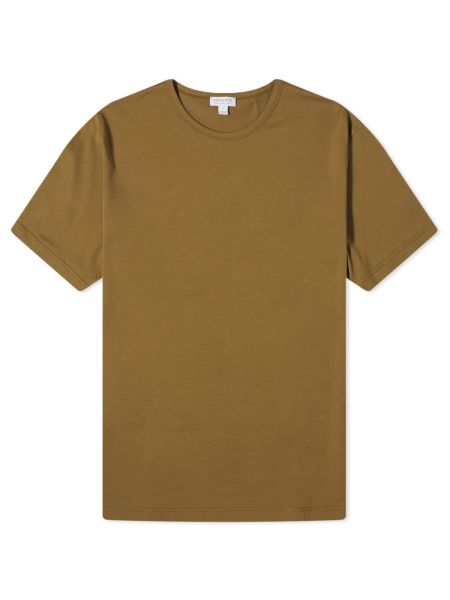 Классическая футболка Sunspel зеленая