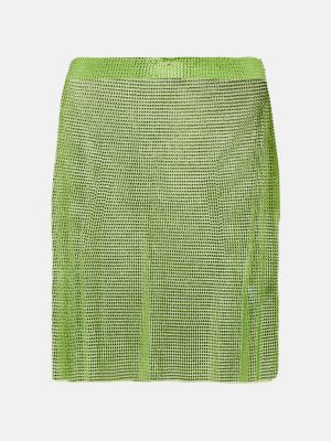 Křišťálové mini sukně Giuseppe Di Morabito zelené