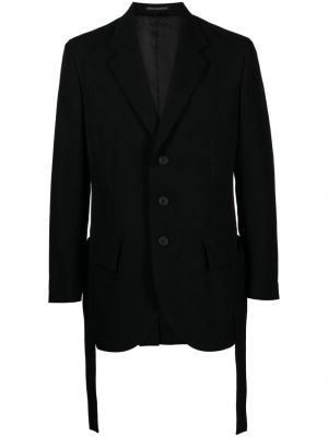 Plisiran blazer Yohji Yamamoto črna