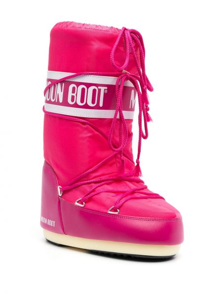 Lumesaapad Moon Boot roosa