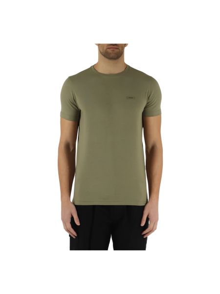Koszulka slim fit Calvin Klein zielona