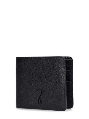 Kožená peňaženka Ami Paris čierna