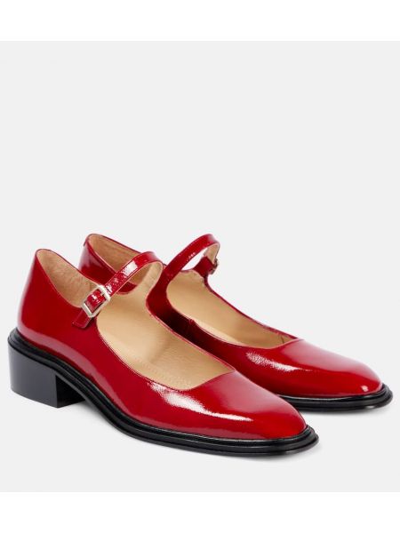 Escarpins en cuir Souliers Martinez rouge