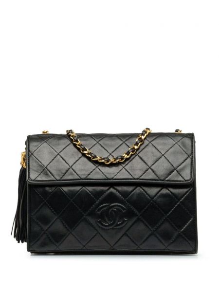 Steppelt crossbody táska Chanel Pre-owned fekete