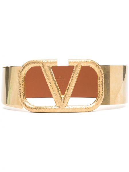 Cinturón con hebilla Valentino Garavani marrón