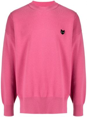 Плетен пуловер Zzero By Songzio розово