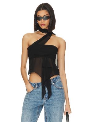 Top di chiffon Guizio nero