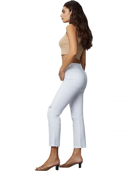 Прямые джинсы с потертостями Dl1961 белые