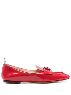 Pantofi loafer cu funde fără toc Thom Browne roșu
