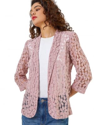 Кружевная куртка Roman розовая