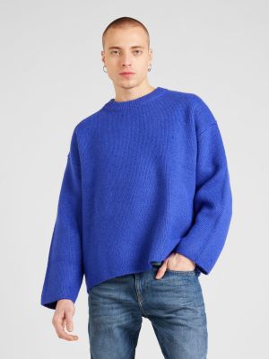 Пуловер Weekday синьо
