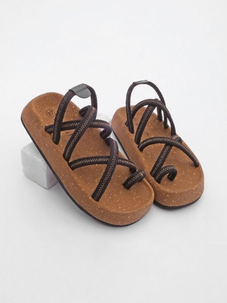Bavlněné sandály Marjin černé