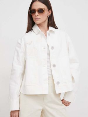 Белая джинсовая куртка Emporio Armani