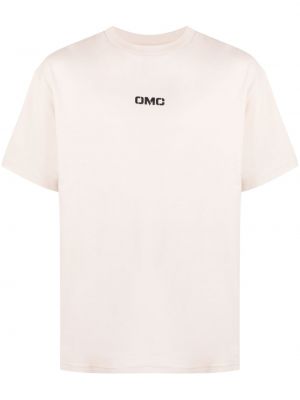 Тениска с принт Omc бяло