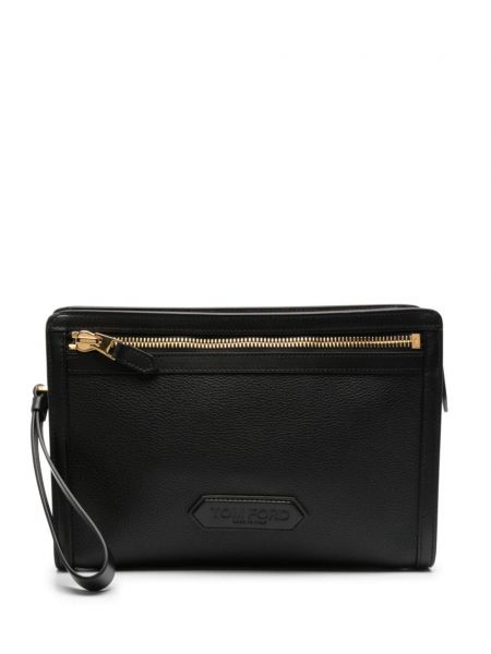 Læder clutch Tom Ford sort