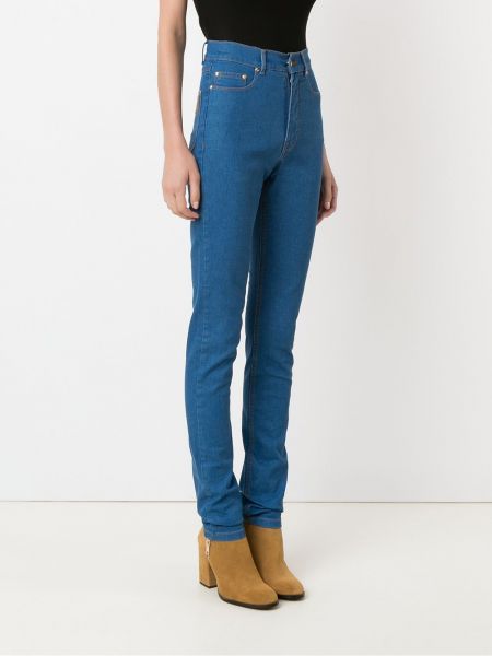 Skinny džíny s vysokým pasem Amapô modré