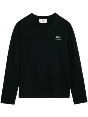 Marškinėliai Ami Paris juoda